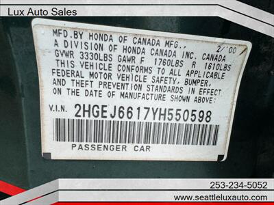 2000 Honda Civic VP - Photo 26 - Woodinville, WA 98077