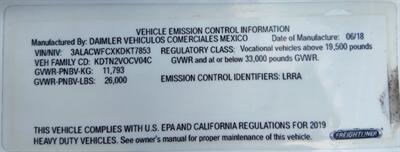 2019 Freightliner M2 CAB & CHASSIS  WHEELBASE 252 " - Photo 14 - San Jacinto, CA 92583