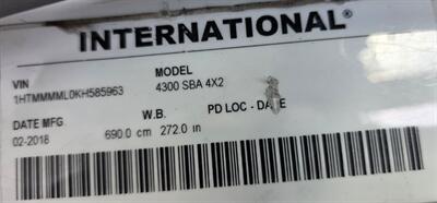 2019 International 4300 SBA 4X2 26FT BOX TRUCK - Photo 10 - San Jacinto, CA 92583