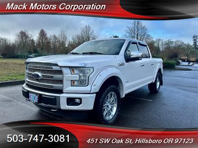 2017 Ford F-150 Platinum Crew Cab Fully Loaded Premium Wheels 4X4  