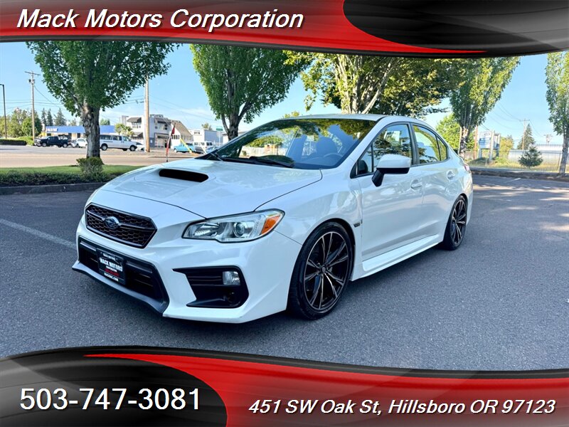 2018 Subaru WRX 6-Speed Manual Lowered Back Up Cam  