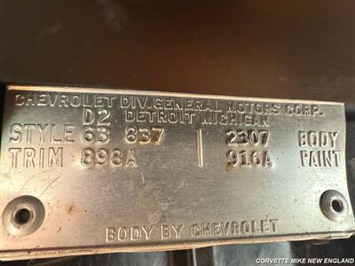 1963 Chevrolet Corvette Coupe   - Photo 86 - Carver, MA 02330