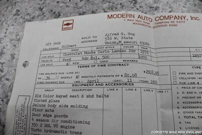 1976 Chevrolet Monte Carlo Landau - Photo 62 - Carver, MA 02330