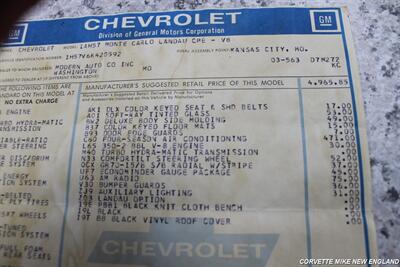 1976 Chevrolet Monte Carlo Landau - Photo 59 - Carver, MA 02330