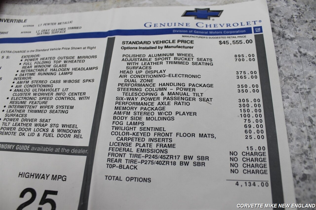 2000 Chevrolet Corvette Convertible - Photo 60 - Carver, MA 02330