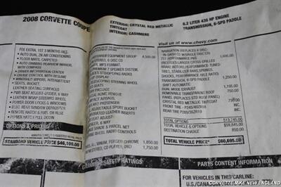 2008 Chevrolet Corvette Coupe   - Photo 50 - Carver, MA 02330