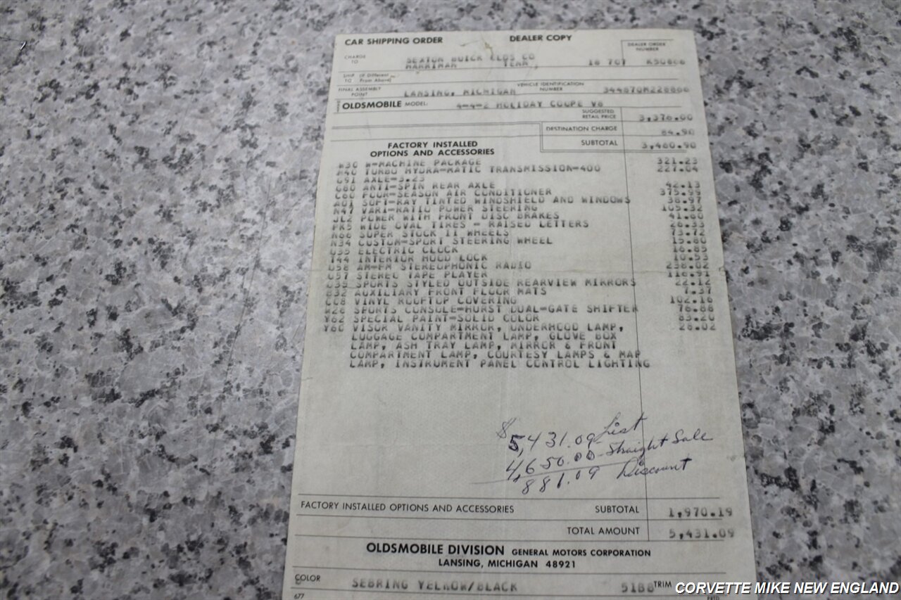 1970 Oldsmobile 442 Coupe - Photo 78 - Carver, MA 02330