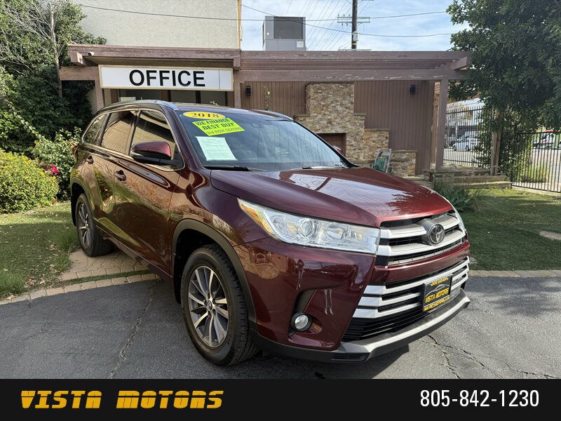 2018 Toyota Highlander XLE   - Photo 1 - Chatsworth, CA 91311