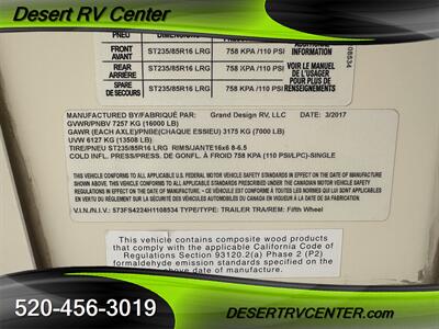 2017 GRAND DESIGN 384GK   - Photo 19 - Huachuca City, AZ 85616