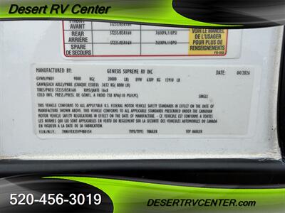 2027 GENESIS SUPREME 4025SCRXL   - Photo 3 - Huachuca City, AZ 85616