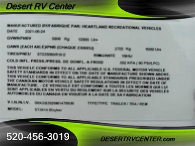 2021 CRUISER RV 3414   - Photo 9 - Huachuca City, AZ 85616