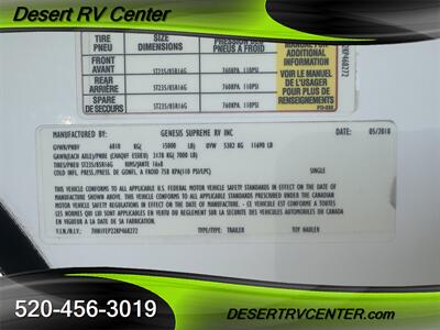 2019 GENESIS SUPREME 37CKXL   - Photo 10 - Huachuca City, AZ 85616