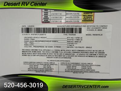 2020 KEYSTONE 391RL   - Photo 4 - Huachuca City, AZ 85616
