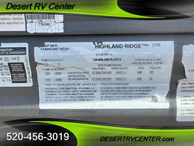 2021 HIGHLAND RIDGE 21FB   - Photo 5 - Huachuca City, AZ 85616