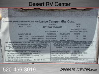 2017 LANCE 2295 - Photo 18 - Huachuca City, AZ 85616