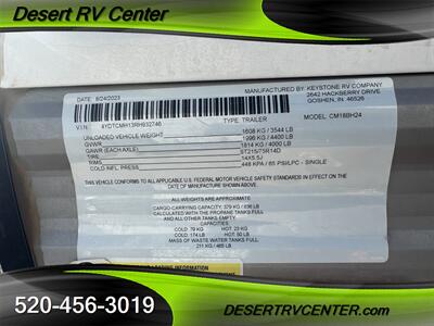 2024 KEYSTONE 18BH - Photo 14 - Huachuca City, AZ 85616