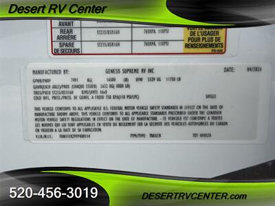 2027 GENESIS SUPREME 3016SIKS   - Photo 5 - Huachuca City, AZ 85616