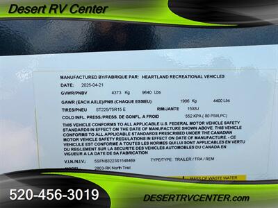 2025 HEARTLAND 2803RK   - Photo 10 - Huachuca City, AZ 85616
