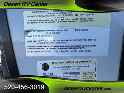 2023 WINNEBAGO 2108FBS - Photo 17 - Huachuca City, AZ 85616