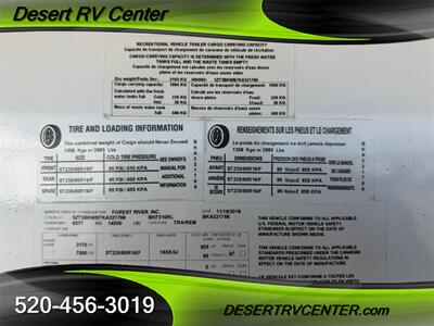 2019 FOREST RIVER 310RL   - Photo 9 - Huachuca City, AZ 85616