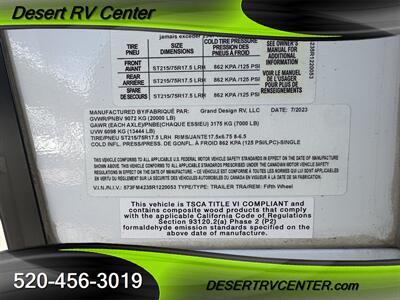 2024 GRAND DESIGN 355G - Photo 3 - Huachuca City, AZ 85616