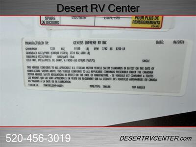 2027 GENESIS SUPREME S275CRXL - Photo 8 - Huachuca City, AZ 85616