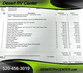 2025 GENESIS SUPREME V3215FSXL - Photo 9 - Huachuca City, AZ 85616