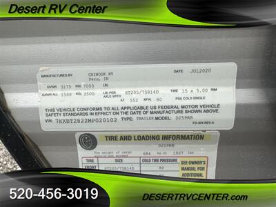 2021 CHINOOK RV 259RB   - Photo 5 - Huachuca City, AZ 85616