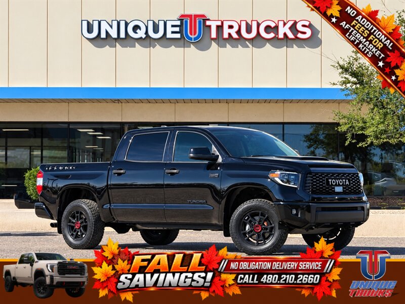 Midnight Black Metallic 2021 Toyota Tundra Pickup Truck Four-Wheel Drive Automatic