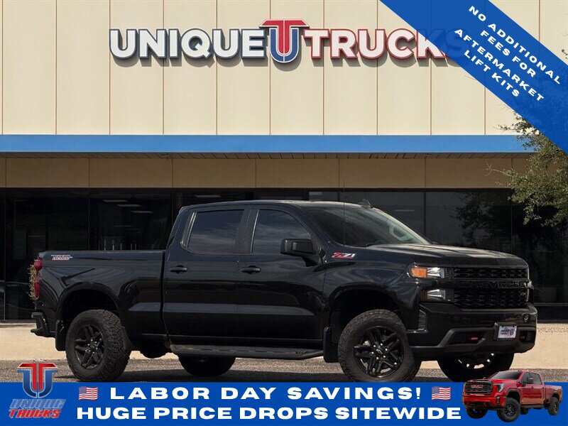 Black 2021 Chevrolet Silverado 1500 Pickup Truck Four-Wheel Drive Automatic