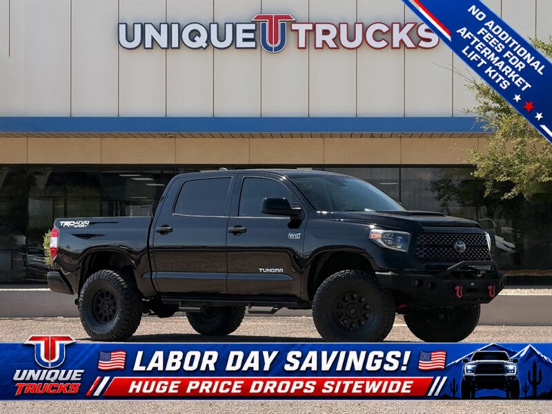 Midnight Black Metallic 2020 Toyota Tundra Pickup Truck Four-Wheel Drive Automatic