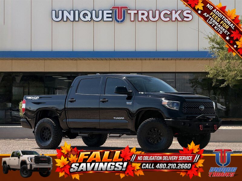 Midnight Black Metallic 2020 Toyota Tundra Pickup Truck Four-Wheel Drive Automatic