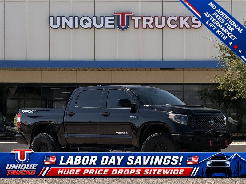 Midnight Black Metallic 2020 Toyota Tundra Pickup Truck Four-Wheel Drive Automatic