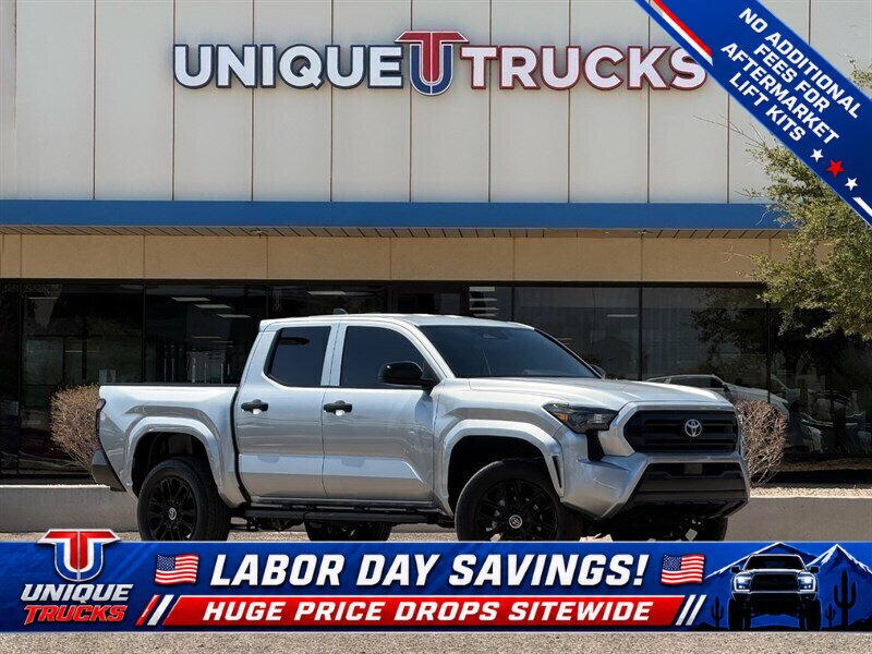 Celestial Silver Metallic 2024 Toyota Tacoma Pickup Truck Four-Wheel Drive Automatic