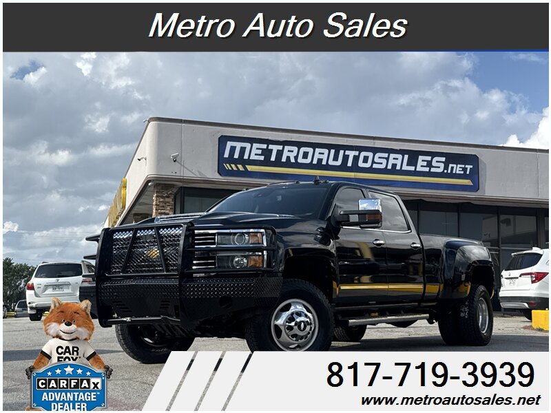 Black 2017 Chevrolet Silverado 3500HD High Country Crew Cab 4WD Pickup Truck Four-Wheel Drive Automatic