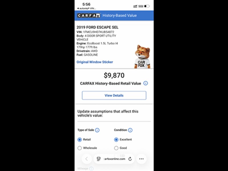 2019 Ford Escape SEL  Leather-Loaded - Photo 1 - Mount Clemens, MI 48043