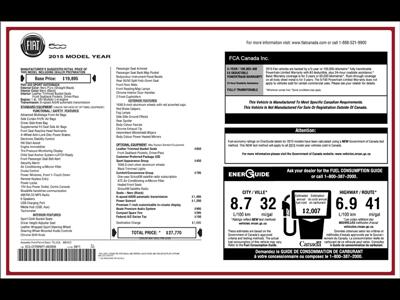 2015 FIAT 500 Sport Fully Loaded and New Front and Rear Brakes   - Photo 32 - Coombs, BC V0R 1M0