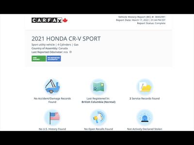 2021 Honda CR-V Sport AWD ONE OWNER only 8600 kms   - Photo 4 - Coombs, BC V0R 1M0