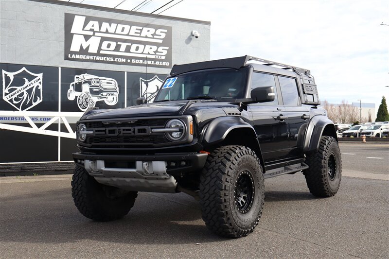 2022 Ford Bronco Raptor  LIFTED 40 " TIRES MATCHING 5TH WHEEL BLACK ON BLACK LOADED - Photo 1 - Gresham, OR 97030