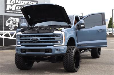 2023 Ford F-350 Platinum  LIFTED DIESEL TRUCK AZURE GREY WITH CARMELO 4X4 LOADED - Photo 35 - Gresham, OR 97030