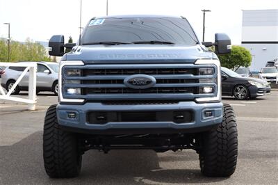 2023 Ford F-350 Platinum  LIFTED DIESEL TRUCK AZURE GREY WITH CARMELO 4X4 LOADED - Photo 8 - Gresham, OR 97030