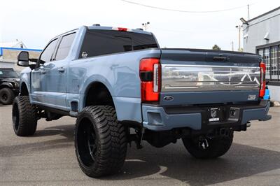 2023 Ford F-350 Platinum  LIFTED DIESEL TRUCK AZURE GREY WITH CARMELO 4X4 LOADED - Photo 3 - Gresham, OR 97030
