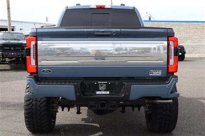 2023 Ford F-350 Platinum  LIFTED DIESEL TRUCK AZURE GREY WITH CARMELO 4X4 LOADED - Photo 4 - Gresham, OR 97030