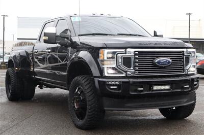 2021 Ford F-450 Super Duty Platinum  F-450 LVLED ON 22 " FORGED RIMS AND 37 " TIRES LOADED - Photo 7 - Gresham, OR 97030