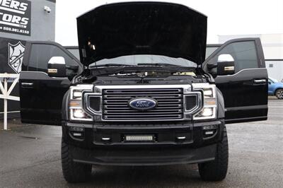 2021 Ford F-450 Super Duty Platinum  F-450 LVLED ON 22 " FORGED RIMS AND 37 " TIRES LOADED - Photo 37 - Gresham, OR 97030