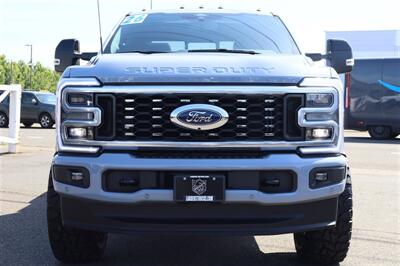 2026 Ford F-350 PLATINUM  GLACIER GREY LVLED DUALLY DIESEL TRUCK 4X4 LOADED - Photo 9 - Gresham, OR 97030