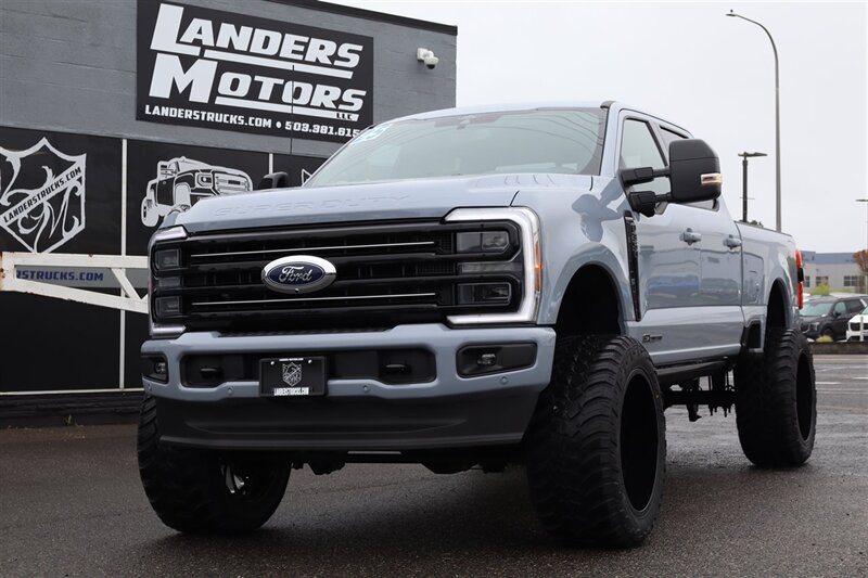 2025 Ford F-350 Platinum  GLACIER GREY LIFTED DIESEL TRUCK 4X4 LOADED - Photo 1 - Gresham, OR 97030