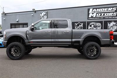 2025 Ford F-250 PLATINUM PLUSE  PLUSE GREY ON TRUFFLE LIFTED DIESEL TRUCK 4X4 LOADED - Photo 2 - Gresham, OR 97030
