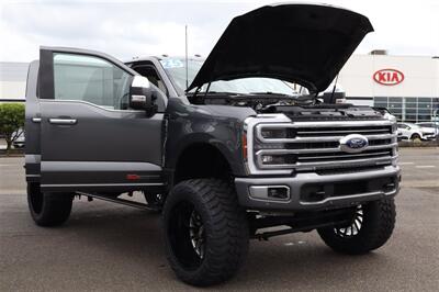 2025 Ford F-250 PLATINUM PLUSE  PLUSE GREY ON TRUFFLE LIFTED DIESEL TRUCK 4X4 LOADED - Photo 42 - Gresham, OR 97030