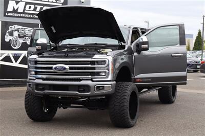 2025 Ford F-250 PLATINUM PLUSE  PLUSE GREY ON TRUFFLE LIFTED DIESEL TRUCK 4X4 LOADED - Photo 34 - Gresham, OR 97030